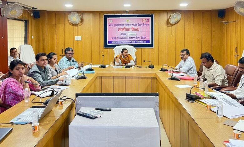 कलेक्टर सुश्री प्रतिष्ठा ममगाई ने महिला बाल विकास एवं स्वास्थ्य विभाग की संयुक्त बैठक ली

आधार आधारित उपस्थिति, एएनसी पंजीयन व संस्थागत प्रसव पर विशेष जोर

स्वास्थ्य व महिला बाल विकास विभाग को दिए समन्वित कार्य के निर्देश