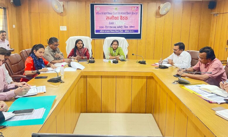 कलेक्टर ने ली स्वास्थ्य एवं महिला बाल विकास विभाग की संयुक्त बैठक
आधार आधारित उपस्थिति, एएनसी पंजीयन और संस्थागत प्रसव पर कलेक्टर का सख्त फोकस ।