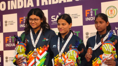 कर्नाटक के तैराक मणिकांता ने स्वर्ण पदकों की हैट्रिक पूरी की, छत्तीसगढ़ की अनुष्का भगत ने जीता दूसरा पदक…..