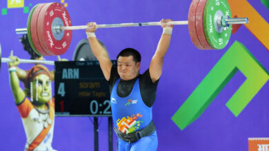 खेलो इंडिया ट्राइबल गेम्स 2026 : भारत्तोलन पुरुष 88 किग्रा वर्ग में अरुणाचल के रुबा ताडु बने चैंपियन…