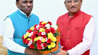 मुख्यमंत्री विष्णु देव साय से गोवा के खेल एवं जनजातीय कल्याण मंत्री रमेश तावड़कर की सौजन्य भेंट….