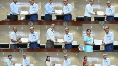 ई-ऑफिस से परिलक्षित हो रही है श्रेष्ठ कार्य संस्कृति, मंत्रालय में ई-ऑफिस एवं बायोमेट्रिक अटेंडेंस के लिए श्रेष्ठ कर्मचारियों को किया गया सम्मानित….