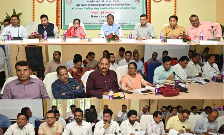 रासायनिक खाद की कालाबाजारी करने वाले जेल जाएंगे, सरकार को है किसानों के हितों की चिंता: कृषि मंत्री रामविचार नेताम…..