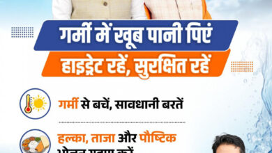 तेज गर्मी में सावधानी बरतें, पर्याप्त पानी पीएं और सुरक्षित रहें: वित्त मंत्री ओपी चौधरी…..