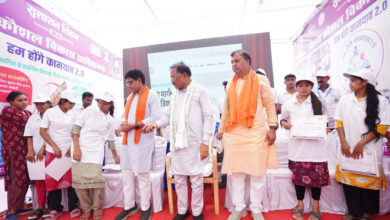 मुख्यमंत्री विष्णु देव साय ने ‘हम होंगे कामयाब 2.0’ वेब पोर्टल किया लांच, पोर्टल पर पंजीयन कर आत्मनिर्भर बनने युवाओं से की अपील…. मुख्यमंत्री विष्णु देव साय ने ‘हम होंगे कामयाब 2.0’ वेब पोर्टल किया लांच, पोर्टल पर पंजीयन कर आत्मनिर्भर बनने युवाओं से की अपील….