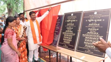 वन मंत्री केदार कश्यप ने एक करोड़ रुपए से अधिक के विकास कार्यों का किया भूमिपूजन…..