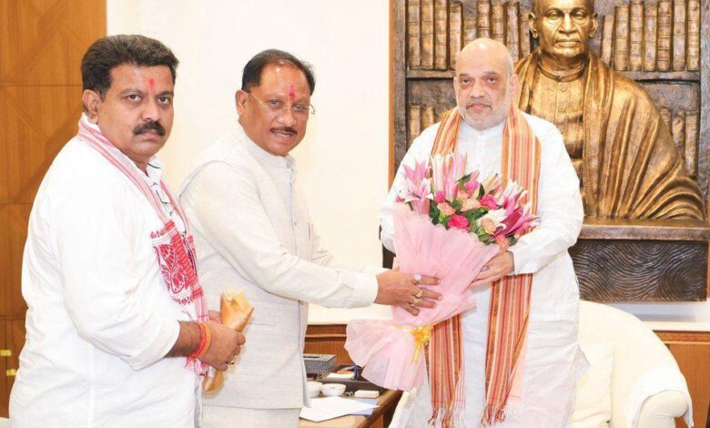 छत्तीसगढ़ में अखिल भारतीय आयुर्वेद संस्थान के स्थापना का प्रस्ताव, अमित शाह से मिले मुख्यमंत्री विष्णुदेव साय…. छत्तीसगढ़ में अखिल भारतीय आयुर्वेद संस्थान के स्थापना का प्रस्ताव, अमित शाह से मिले मुख्यमंत्री विष्णुदेव साय….